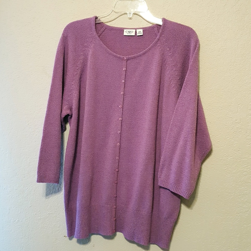 Cato 3/4 Sleeve Lilac Sweater - 18